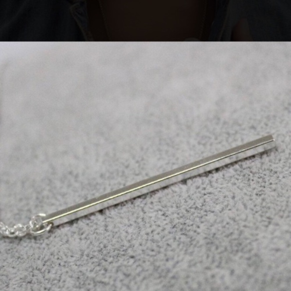 Delicate layer Silver Necklace Swarovski Crystal - Picture 3 of 4